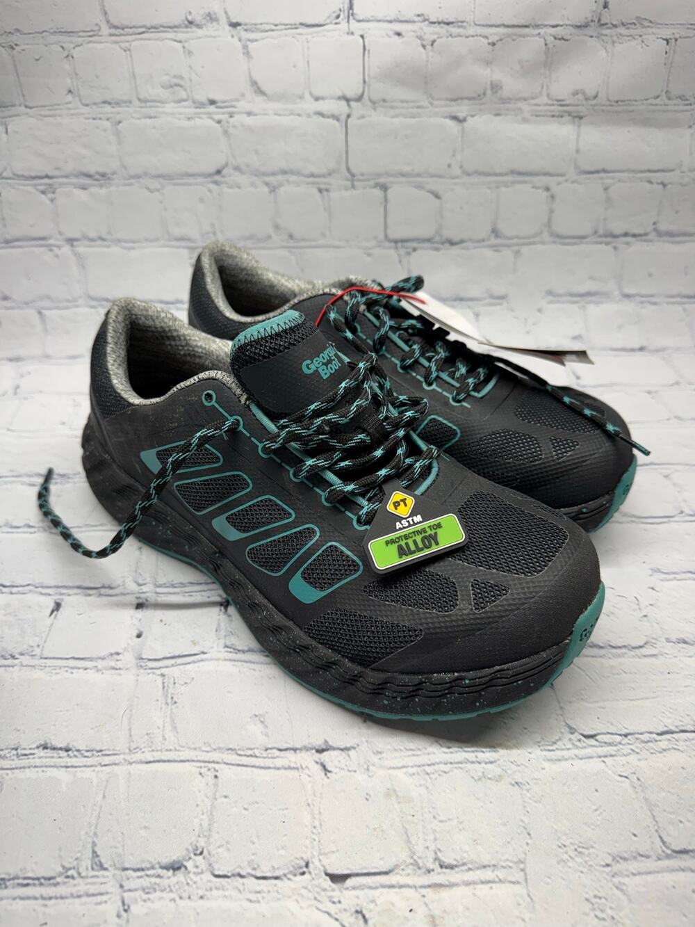 NWT Black Georgia Boot ReFLX Women's Alloy Toe Work Athletic Shoe Size 8
